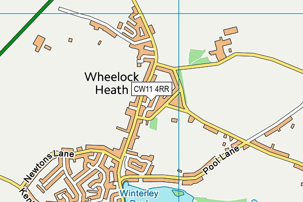 CW11 4RR map - OS VectorMap District (Ordnance Survey)