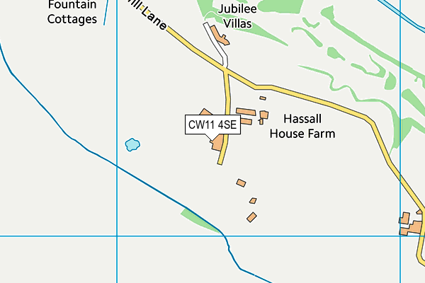 CW11 4SE map - OS VectorMap District (Ordnance Survey)