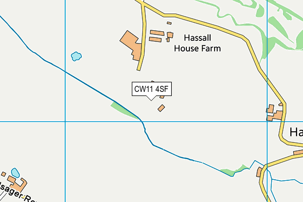 CW11 4SF map - OS VectorMap District (Ordnance Survey)