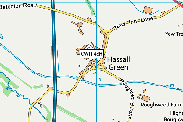 CW11 4SH map - OS VectorMap District (Ordnance Survey)