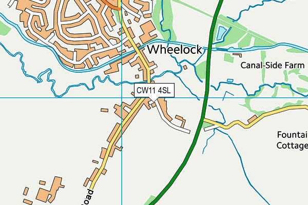 CW11 4SL map - OS VectorMap District (Ordnance Survey)