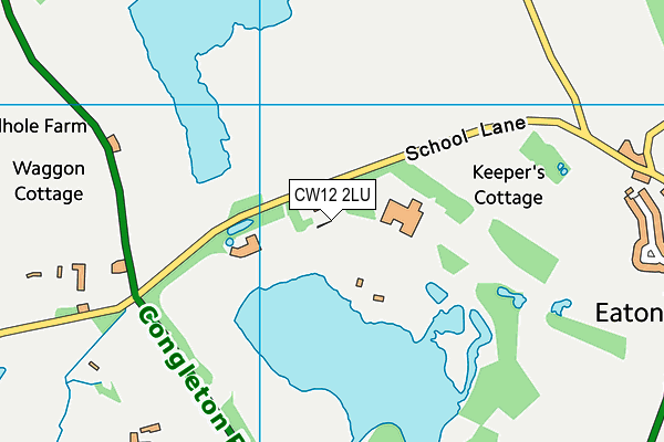 CW12 2LU map - OS VectorMap District (Ordnance Survey)