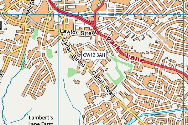 Daven Primary School map (CW12 3AH) - OS VectorMap District (Ordnance Survey)