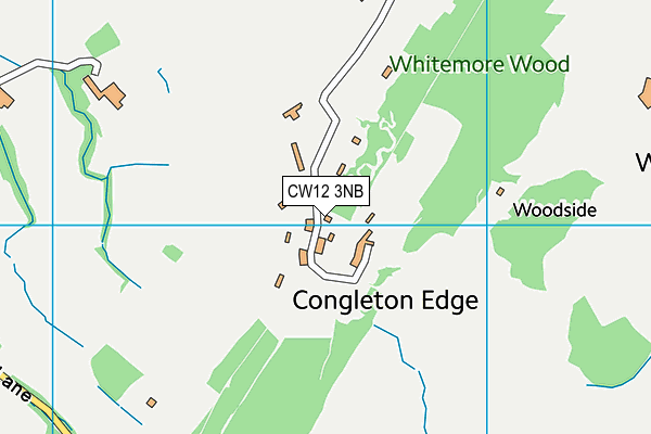 CW12 3NB map - OS VectorMap District (Ordnance Survey)
