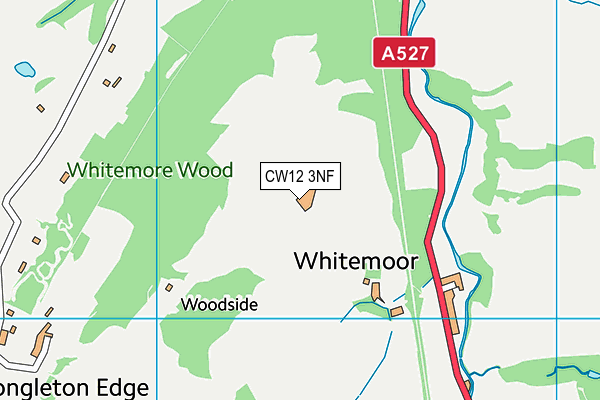 CW12 3NF map - OS VectorMap District (Ordnance Survey)