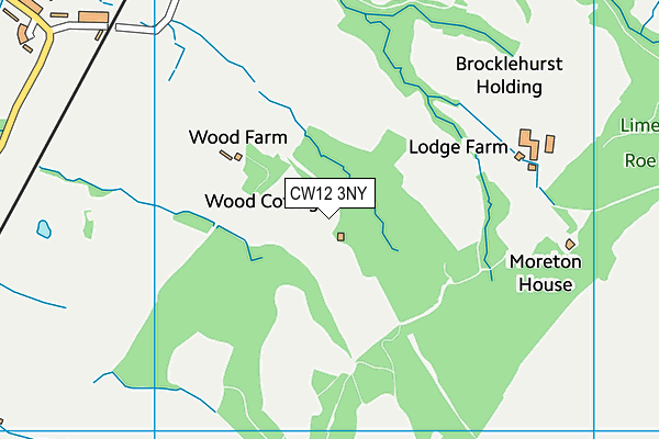 CW12 3NY map - OS VectorMap District (Ordnance Survey)