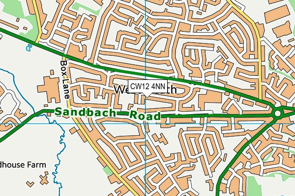 CW12 4NN map - OS VectorMap District (Ordnance Survey)