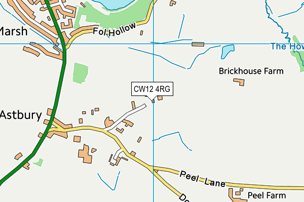 Astbury St Mary's CofE Primary School map (CW12 4RG) - OS VectorMap District (Ordnance Survey)