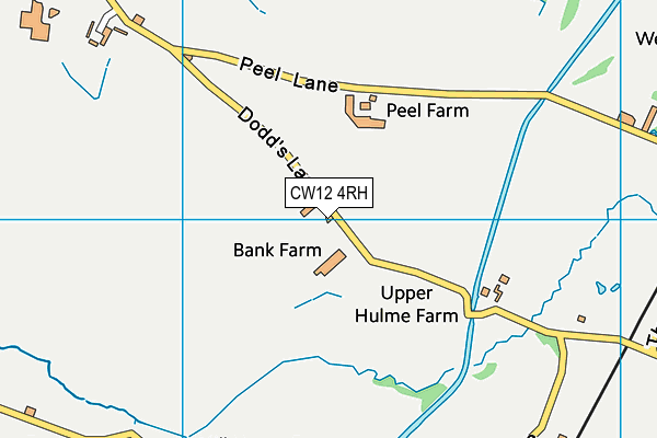 CW12 4RH map - OS VectorMap District (Ordnance Survey)