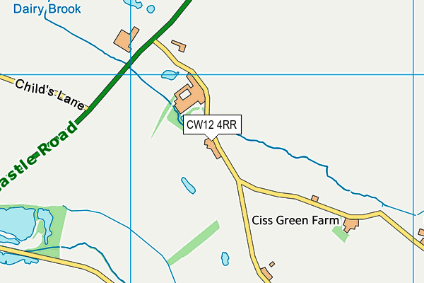 CW12 4RR map - OS VectorMap District (Ordnance Survey)