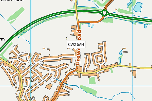 CW2 5AH map - OS VectorMap District (Ordnance Survey)