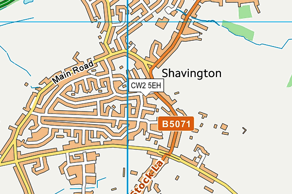 CW2 5EH map - OS VectorMap District (Ordnance Survey)