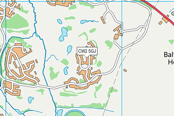 CW2 5GJ map - OS VectorMap District (Ordnance Survey)