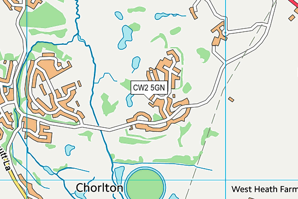 CW2 5GN map - OS VectorMap District (Ordnance Survey)