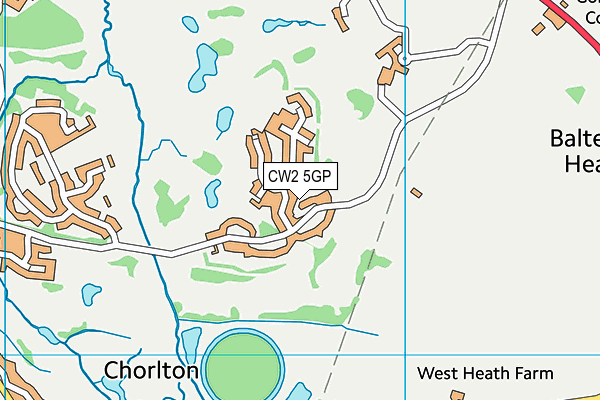 Wychwood Park map (CW2 5GP) - OS VectorMap District (Ordnance Survey)