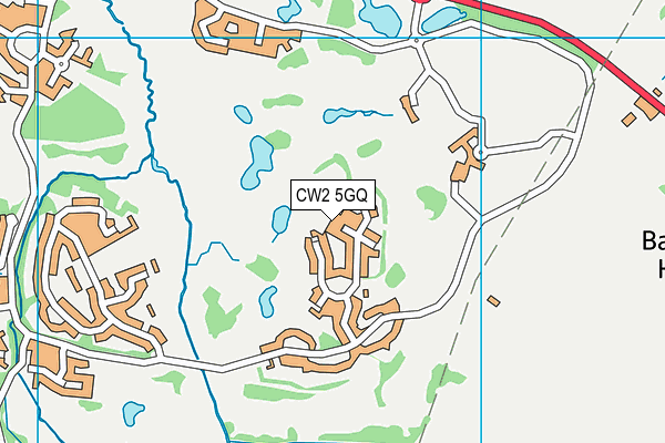 CW2 5GQ map - OS VectorMap District (Ordnance Survey)