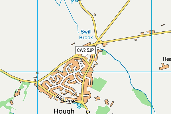 CW2 5JP map - OS VectorMap District (Ordnance Survey)