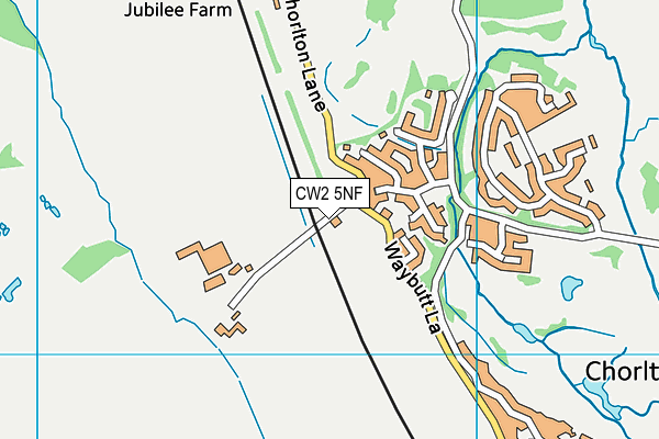 CW2 5NF map - OS VectorMap District (Ordnance Survey)