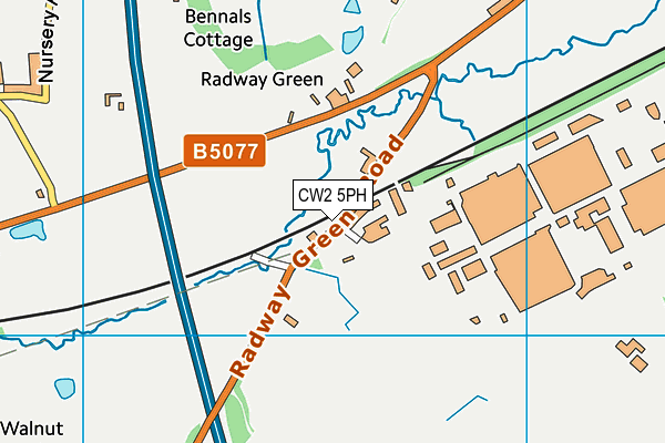 CW2 5PH map - OS VectorMap District (Ordnance Survey)