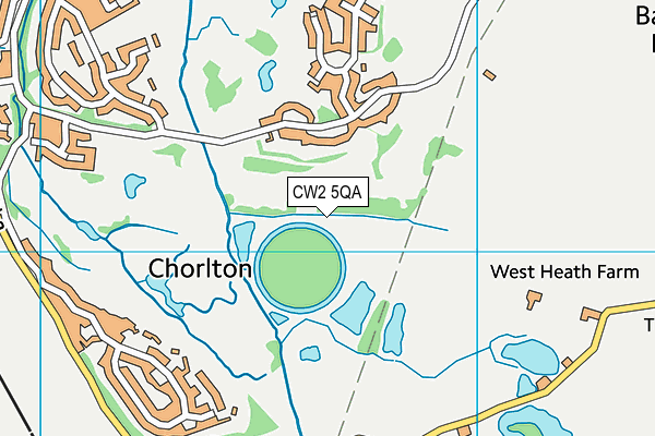 CW2 5QA map - OS VectorMap District (Ordnance Survey)