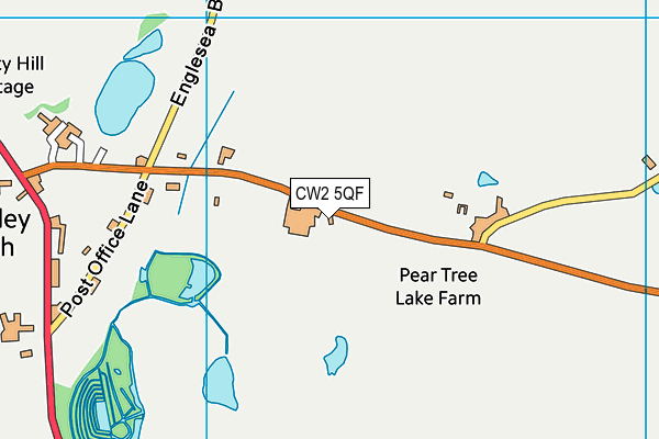 CW2 5QF map - OS VectorMap District (Ordnance Survey)