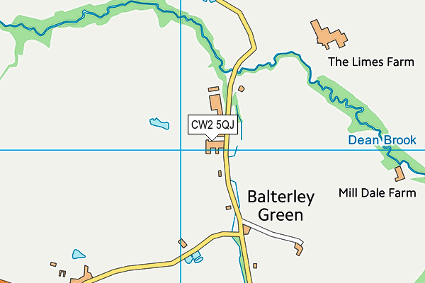 CW2 5QJ map - OS VectorMap District (Ordnance Survey)