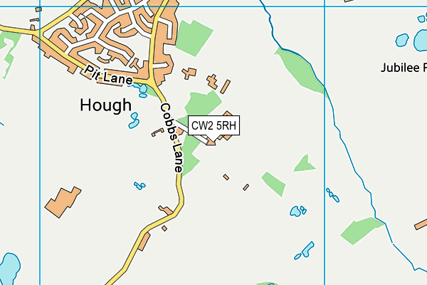 CW2 5RH map - OS VectorMap District (Ordnance Survey)