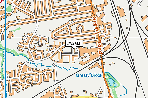 CW2 6LH map - OS VectorMap District (Ordnance Survey)