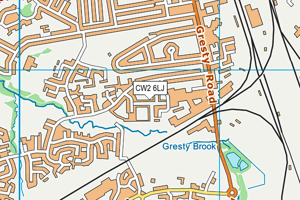 CW2 6LJ map - OS VectorMap District (Ordnance Survey)