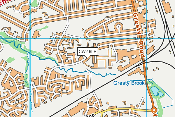 CW2 6LP map - OS VectorMap District (Ordnance Survey)