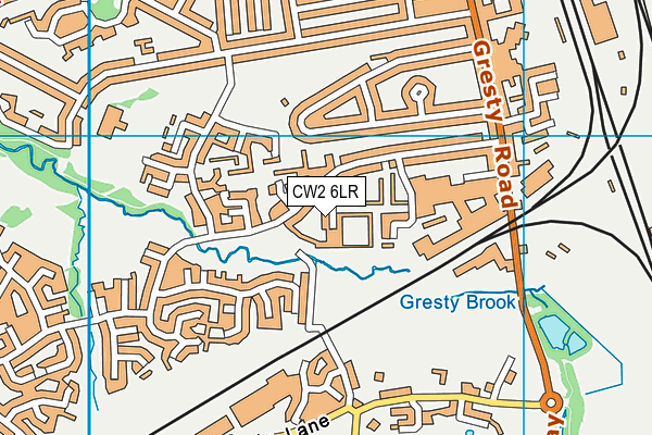 CW2 6LR map - OS VectorMap District (Ordnance Survey)