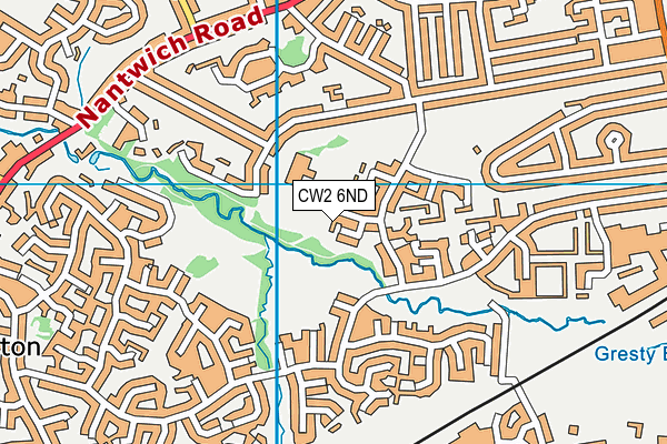 CW2 6ND map - OS VectorMap District (Ordnance Survey)