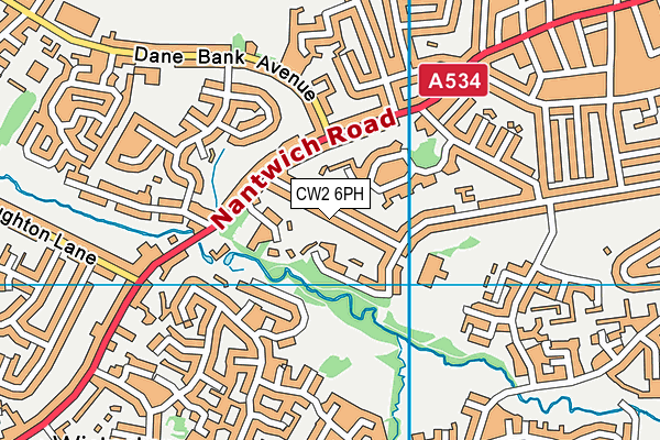 CW2 6PH map - OS VectorMap District (Ordnance Survey)