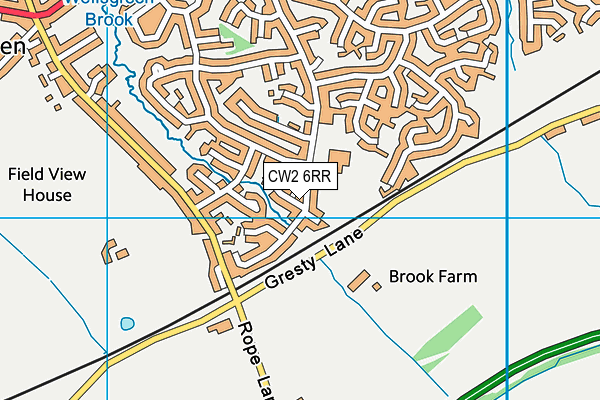 CW2 6RR map - OS VectorMap District (Ordnance Survey)