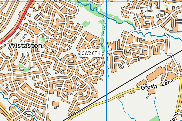 CW2 6TH map - OS VectorMap District (Ordnance Survey)