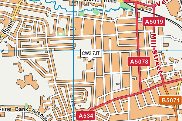 Ruskin Community High School map (CW2 7JT) - OS VectorMap District (Ordnance Survey)