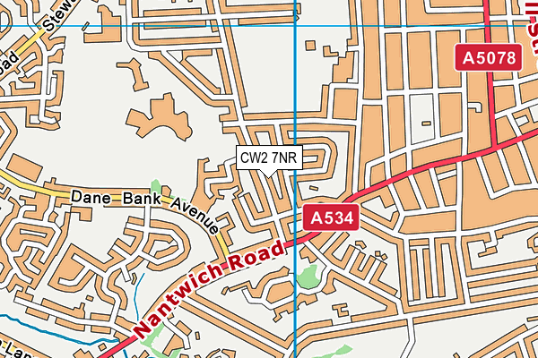 CW2 7NR map - OS VectorMap District (Ordnance Survey)