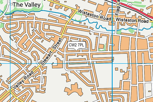 CW2 7PL map - OS VectorMap District (Ordnance Survey)