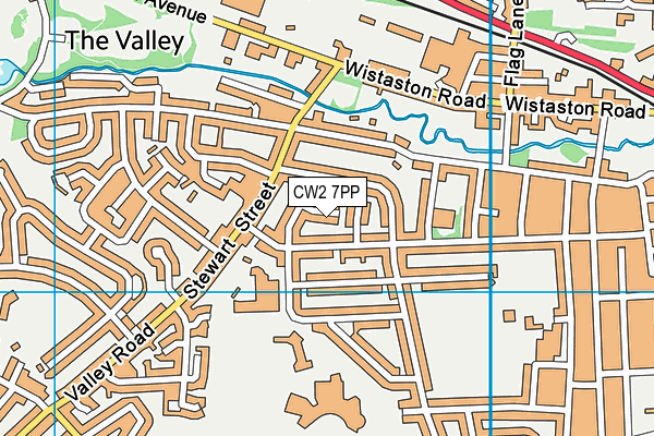 CW2 7PP map - OS VectorMap District (Ordnance Survey)