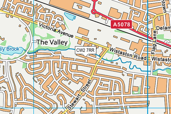 CW2 7RR map - OS VectorMap District (Ordnance Survey)