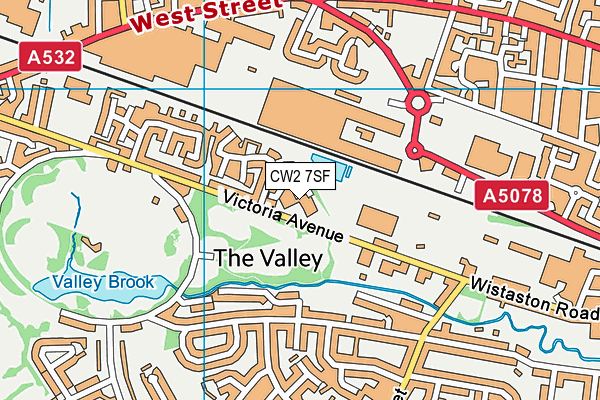 Tipkinder Park map (CW2 7SF) - OS VectorMap District (Ordnance Survey)