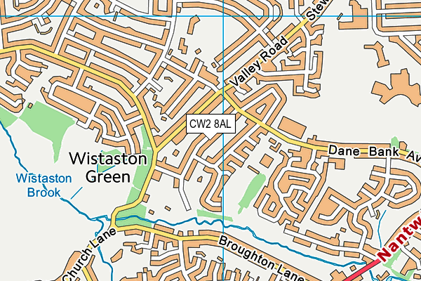 CW2 8AL map - OS VectorMap District (Ordnance Survey)