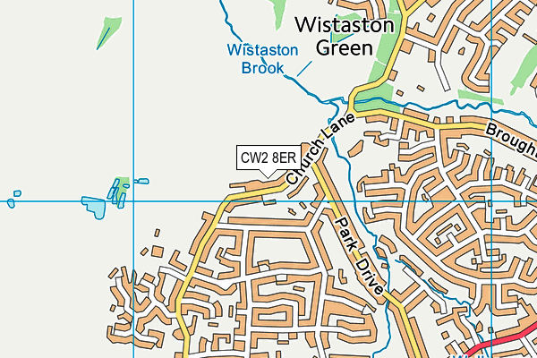 CW2 8ER map - OS VectorMap District (Ordnance Survey)