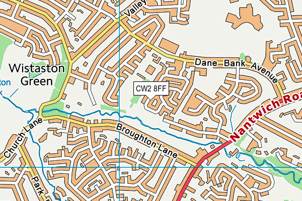 CW2 8FF map - OS VectorMap District (Ordnance Survey)