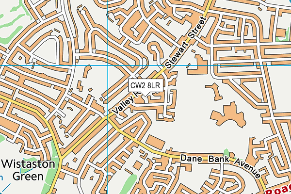 CW2 8LR map - OS VectorMap District (Ordnance Survey)