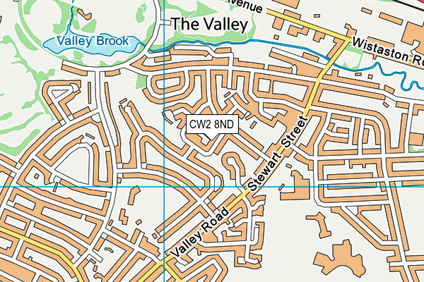 CW2 8ND map - OS VectorMap District (Ordnance Survey)