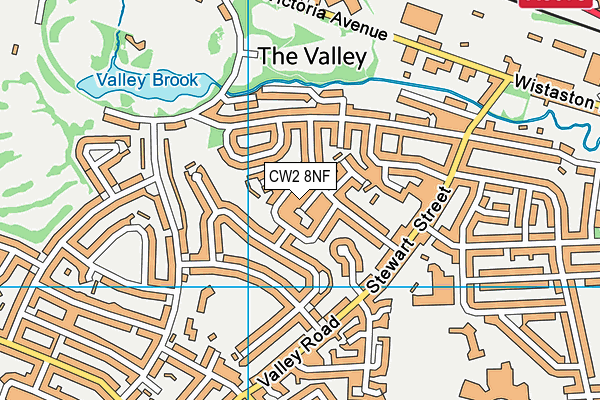 CW2 8NF map - OS VectorMap District (Ordnance Survey)