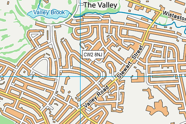CW2 8NJ map - OS VectorMap District (Ordnance Survey)