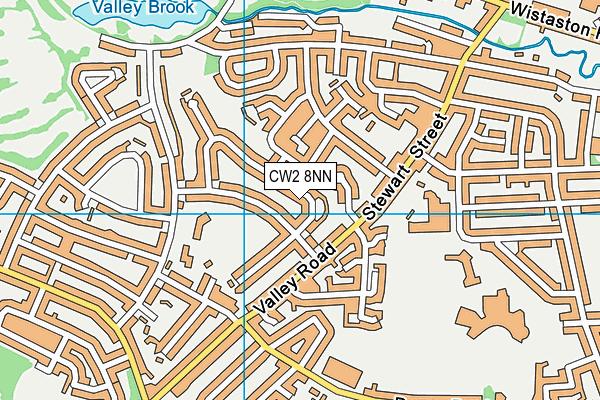 CW2 8NN map - OS VectorMap District (Ordnance Survey)