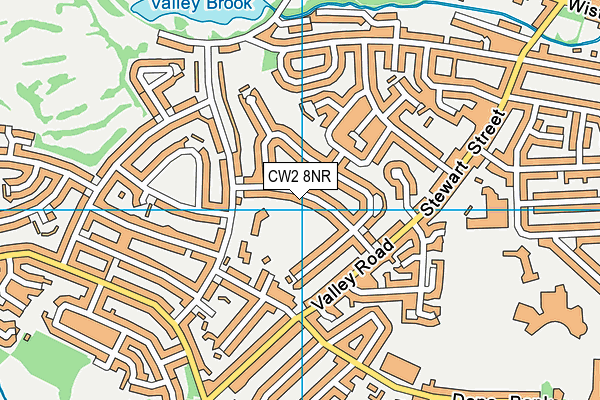 CW2 8NR map - OS VectorMap District (Ordnance Survey)